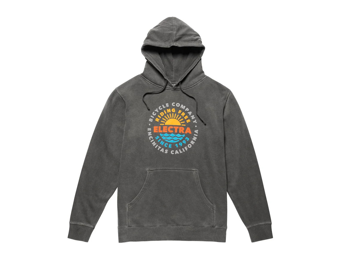 Shirt Electra Ride Free Hoodie Unisex Medium Charcoal