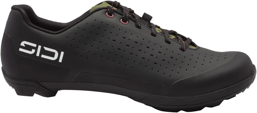 SIDI Asper Laces Gravel Shoes - Black/Olive Green 43.5