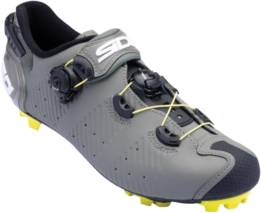 SIDI Drako 2S SRS Mountain Clipless Shoes - Men's Military Yellow 43.5