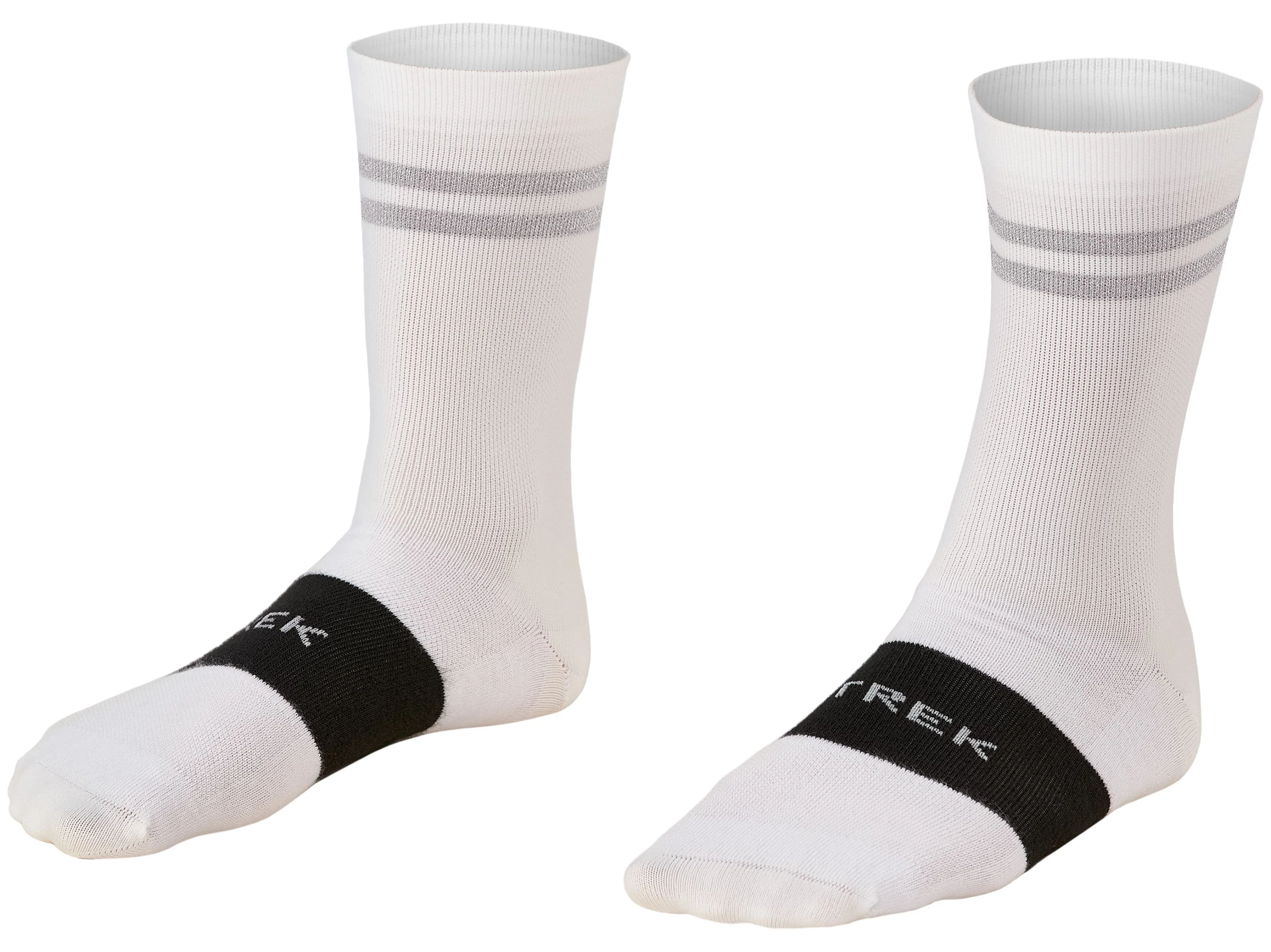 Sock Trek Race Reflective Crew Medium (39-41) White