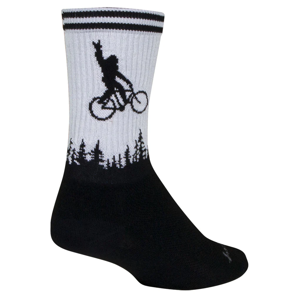 Sockguy Squatchit Socks - Black/White