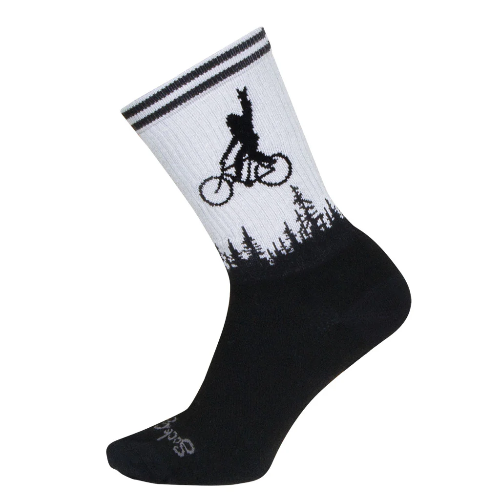 Sockguy Squatchit Socks - Black/White - Image 2