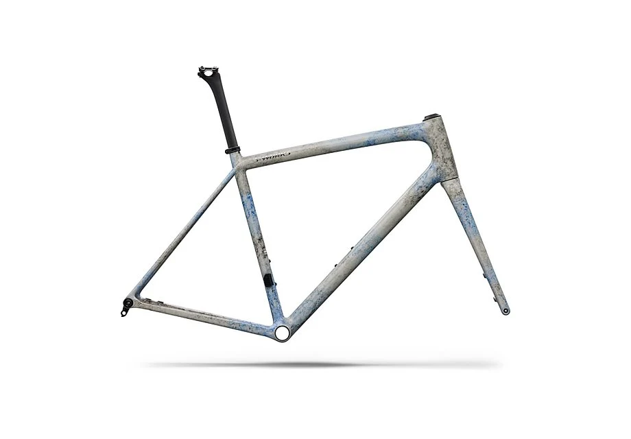 Specialized Aethos S-Works Frmset Gloss Blue + Black Ink Wash / Chrome 52