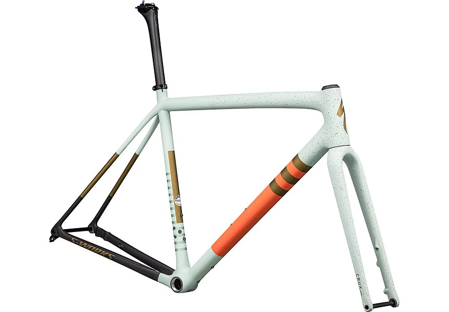 Specialized Crux S-Works Frmset Satin White Sage/Cactus Bloom/Midnight Shadow Speckle 61
