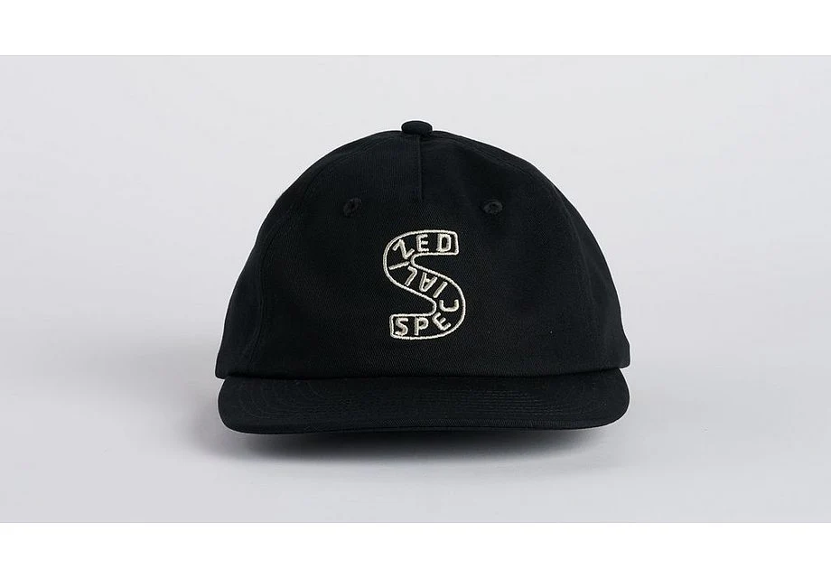 Specialized S-Graphic 5 Panel Pinch Front Hat Black Osfa