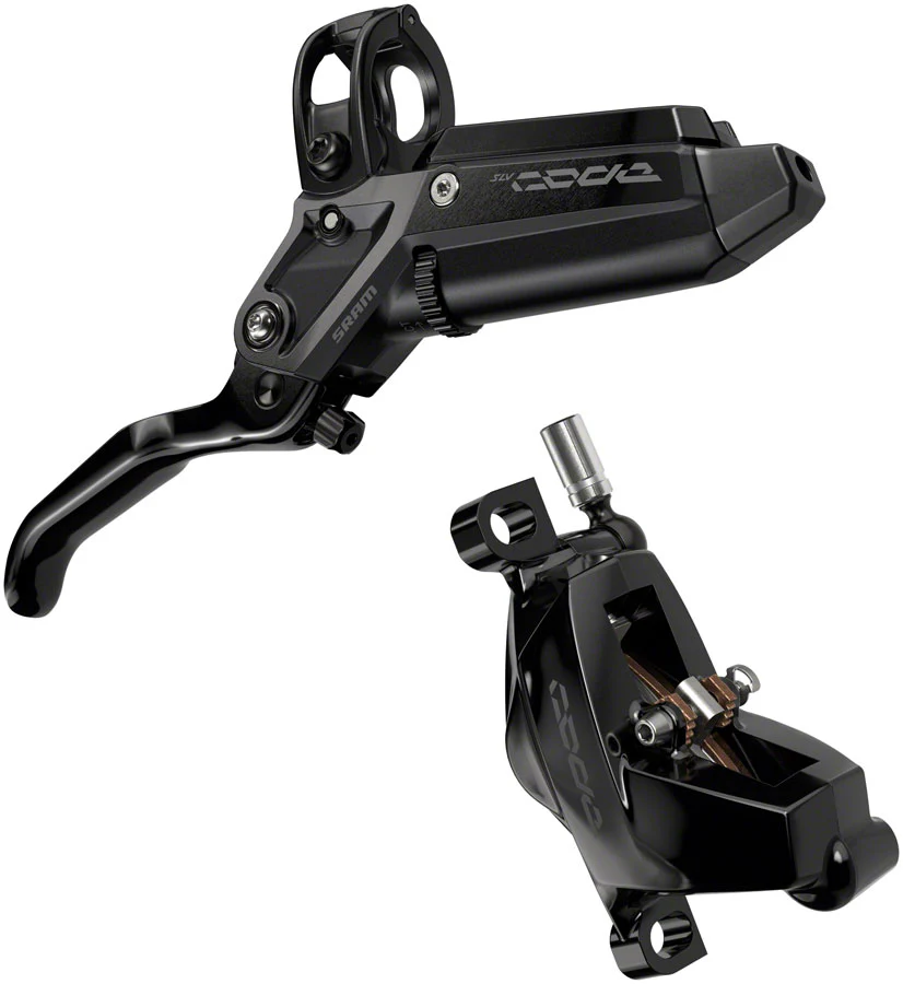 SRAM Code Silver Stealth Disc Brake Lever - 4-Piston Aluminum Lever SS Hardware Black C1 - Image 2