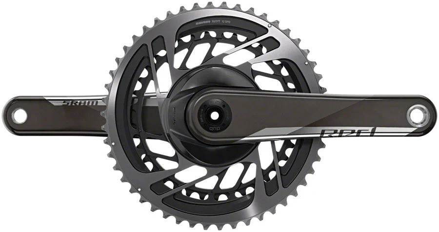 SRAM RED AXS Crankset - 12 Speed Direct Mount DUB Spindle Interface Natural Carbon