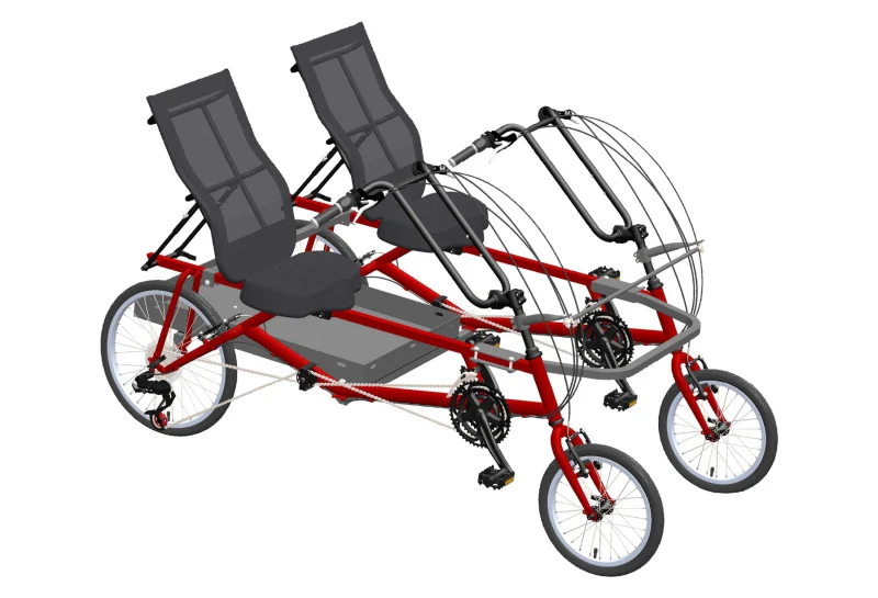 Sun seeker Side By Side Kit Tandem Kit EZ-Classic Grey