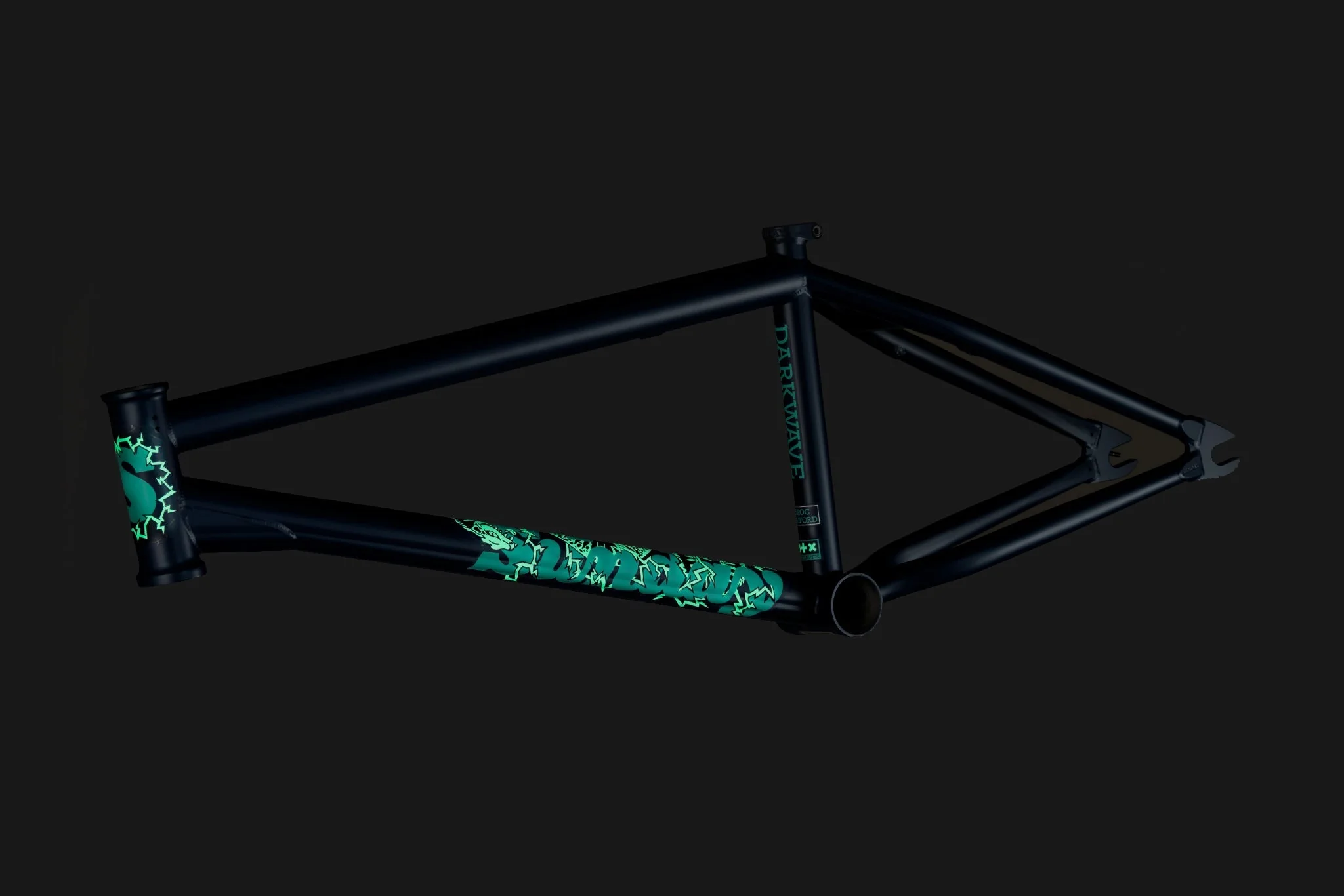 Sunday Darkwave Frame (Matte Midnight Blue w/ Green Eel Stickers) - Image 2