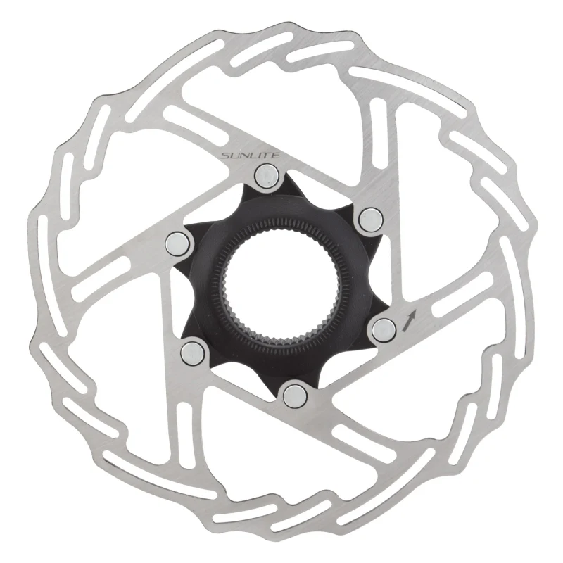 Sunlite 2-Piece CL Disc Rotor 180mm Black/Silver Rotor