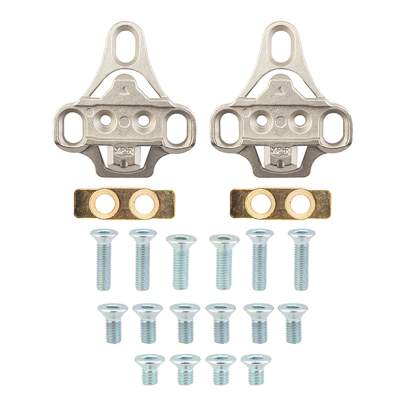 Sunlite 3-Bolt Road Shoe to SPD Pedal Cleats  Silver SPD Cleat adapters only Alloy