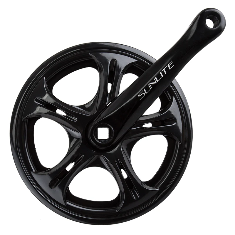 Sunlite Big City Single Speed Crank 170x52 127 SQR JIS crankset black