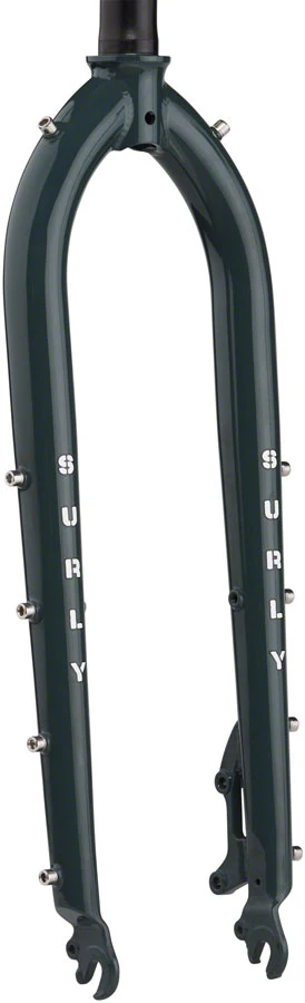 Surly Cocktail Fork - 27.5" / 29" QRx100mm 1-1/8" Straight Steerer 445mm Axle To Crown Steel Orlok's Shadow