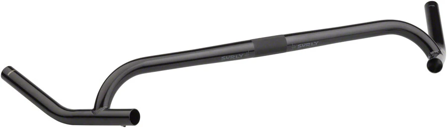 Surly Corner Bar Handlebar - 25.4mm Clamp, Chromoly, Black