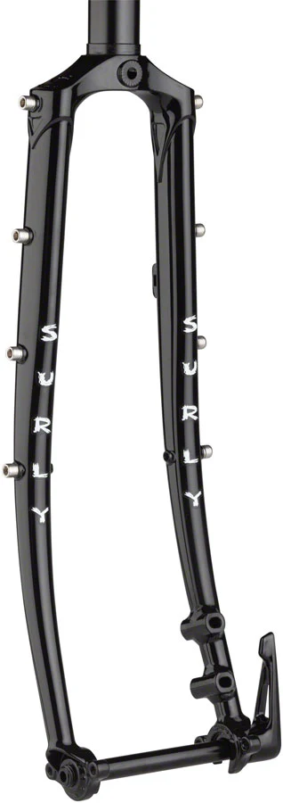 Surly Disc Trucker Fork - 1-1/8" Straight 100x12mm Thru-Axle Steel Disc Black - Image 2