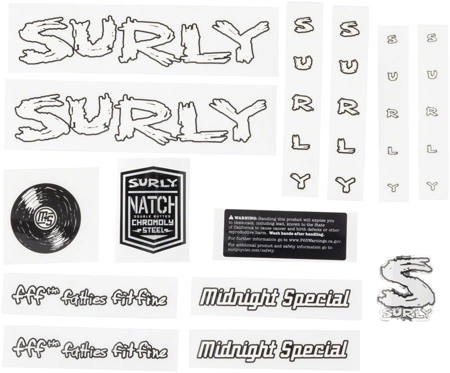 Surly Midnight Special Frame Decal Sets - Image 2