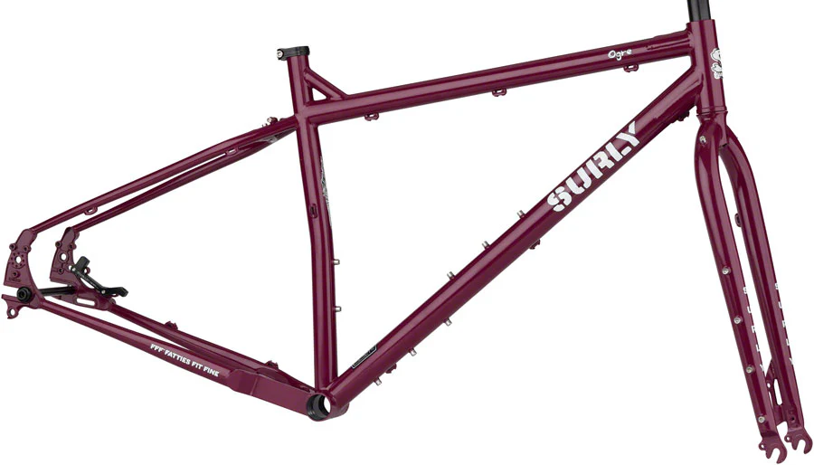 Surly Ogre Frameset - 29" Steel Fermented Plum