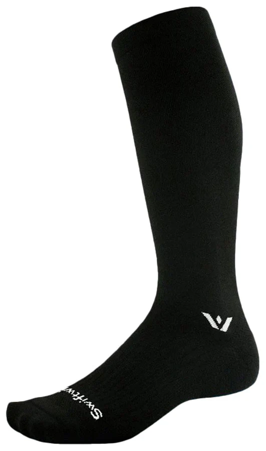 Swiftwick Aspire Knee High Socks - Circuit Black Large
