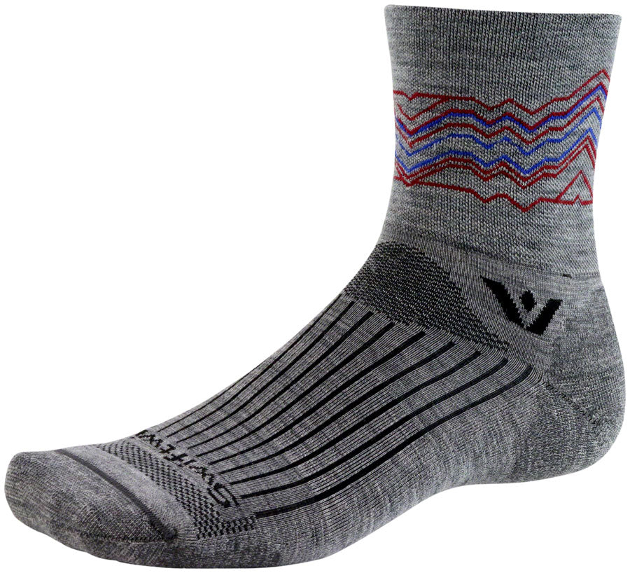 Swiftwick Pursuit Quarter Crew Socks - 4" Black - Image 6