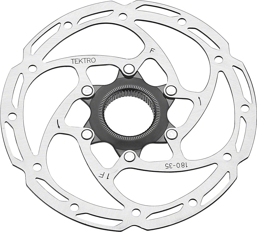 Tektro TR-35 Disc Brake Rotor - Center-Lock 1.8mm Thickness Silver - Image 3