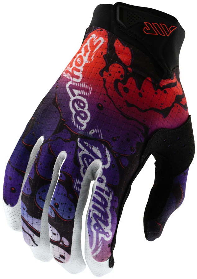 Troy Lee Designs Air Glove β Drip Black / Purple Small