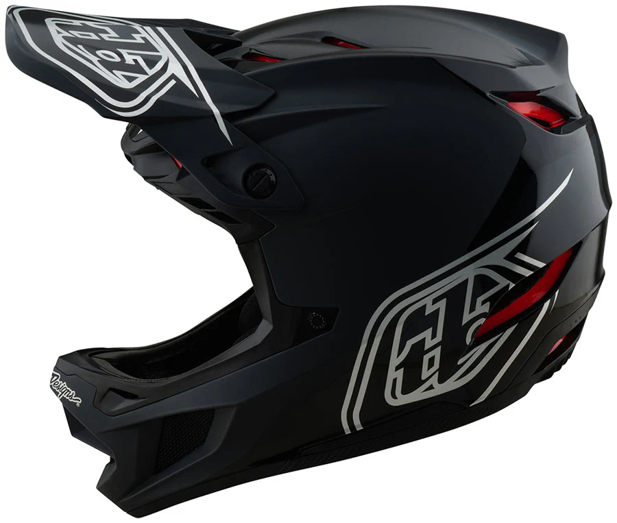 Troy Lee Designs D4 Polyacrylite Helmet β Shadow Black Small