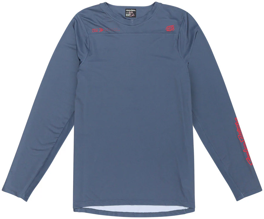 Troy Lee Designs Skyline Long Sleeve Jersey β Mono Steel Blue X-Large