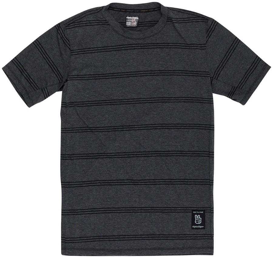 Troy Lee Designs Skyline Short Sleeve Ride Tee – Washed Out Dark Cloud Medium