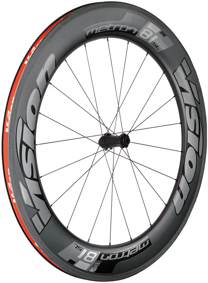 Vision Metron 81 TL Front Wheel Tubeless 700c 21H Spoke Count Disc Brake Center Lock Rotor Mount – BLK