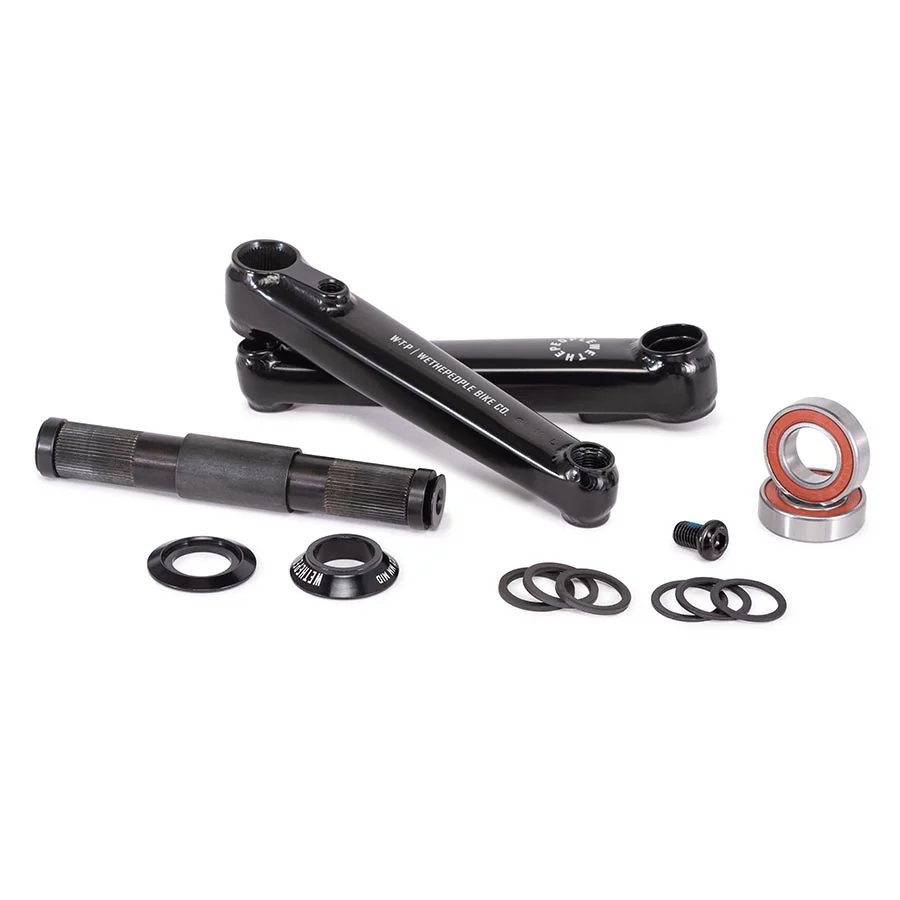 We The People Logic Crankset Spindle: 22mm, Black, BMX Set - Image 2