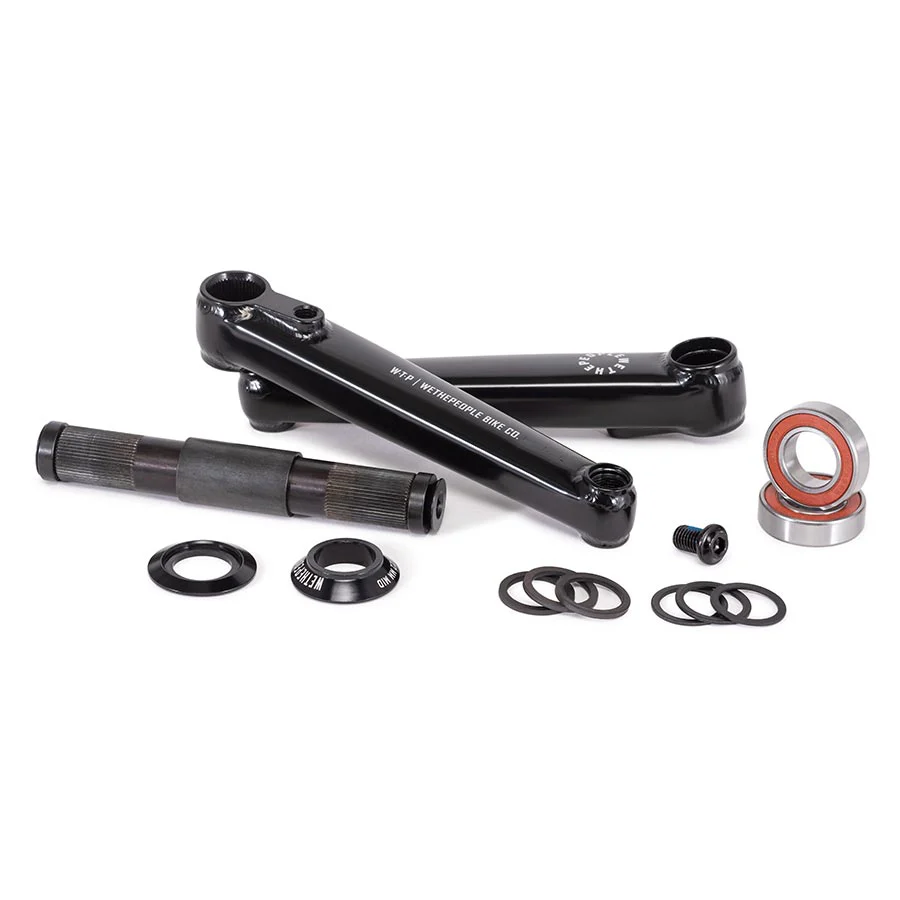 We The People Logic Crankset Spindle: 22mm, Black, BMX Set - Image 3