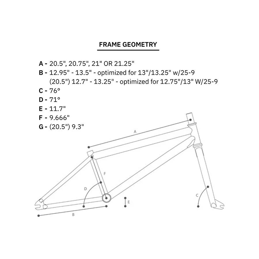 We The People Pathfinder BMX Frame - 20.75'' - Image 7