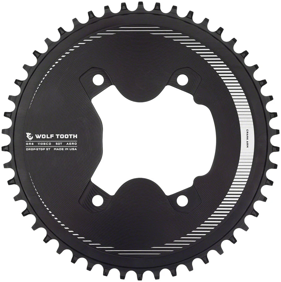 Wolf Tooth Aero 110 Asymmetric BCD Chainring - Shimano GRX 800 - Image 2
