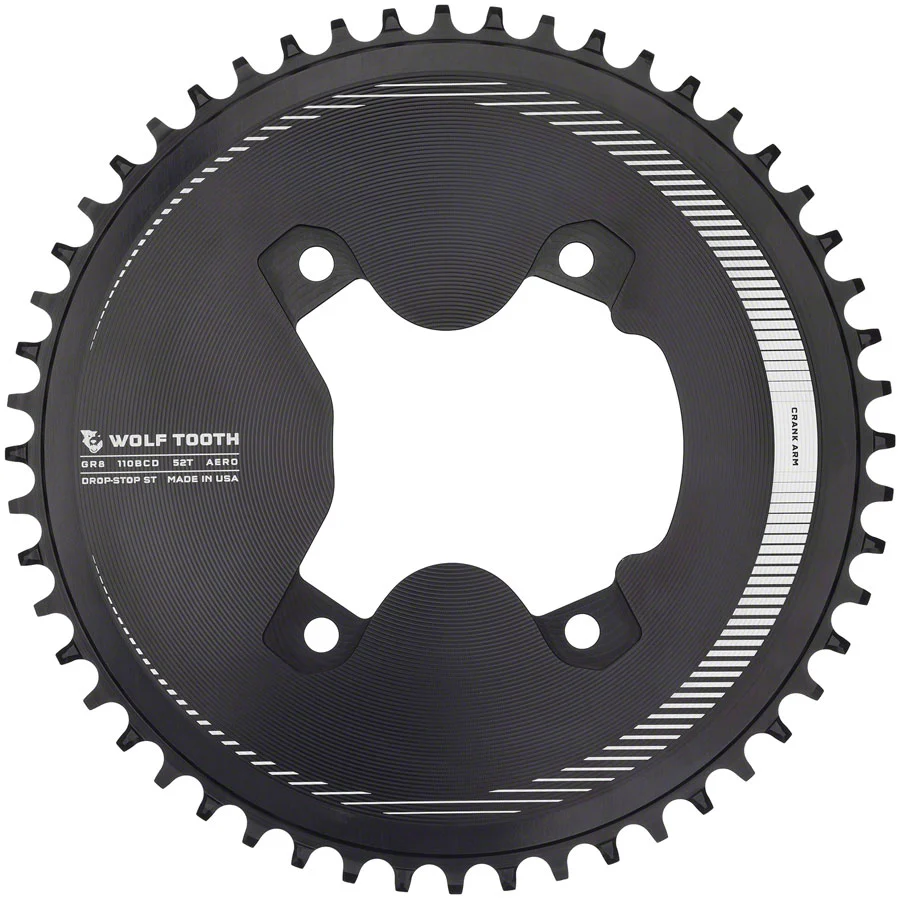Wolf Tooth Aero 110 Asymmetric BCD Chainring - Shimano GRX 800 - Image 3