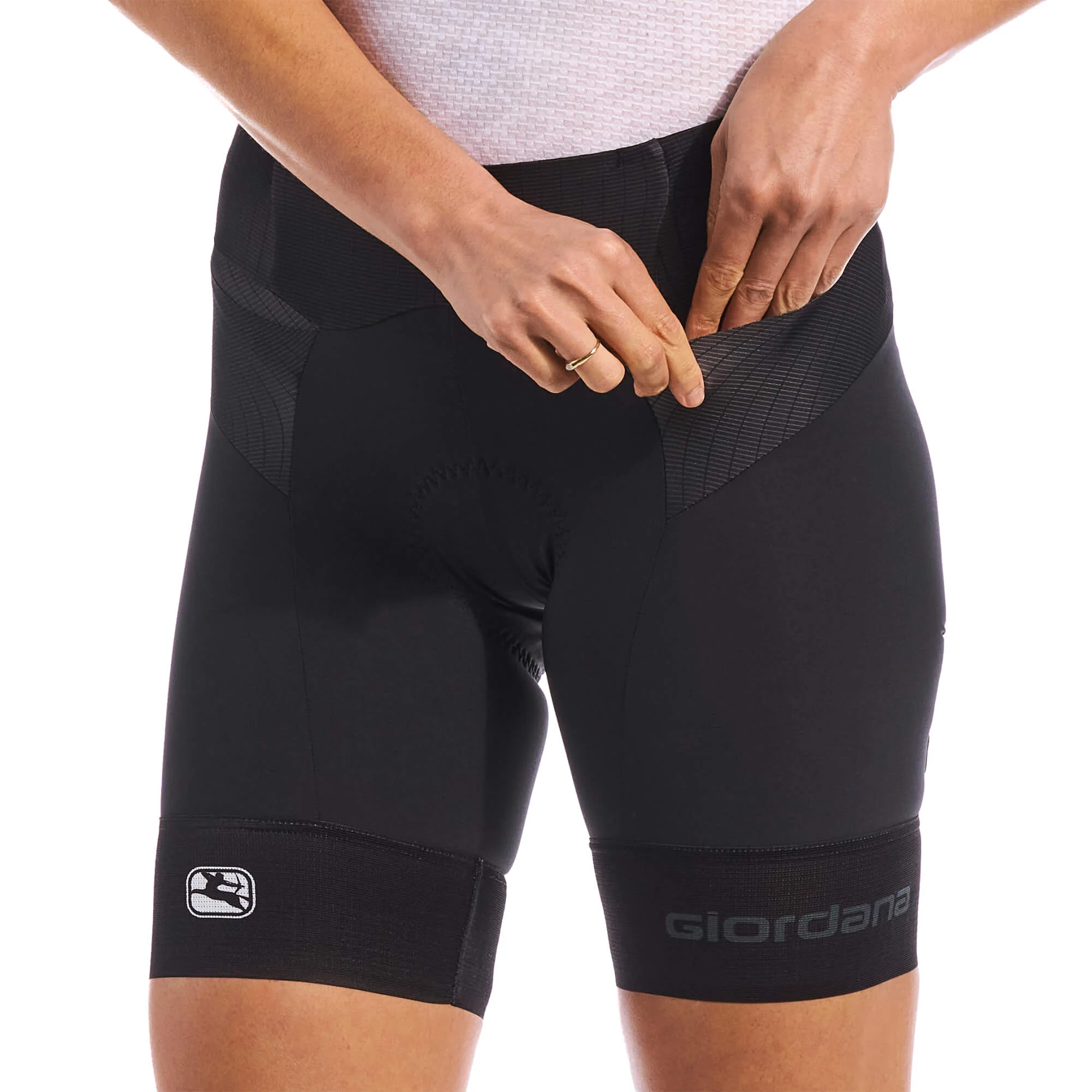 Women's FR-C Pro Solid Black Tri Short - Image 3
